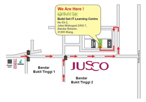Map of Build Get IT Learning Centre - Klang